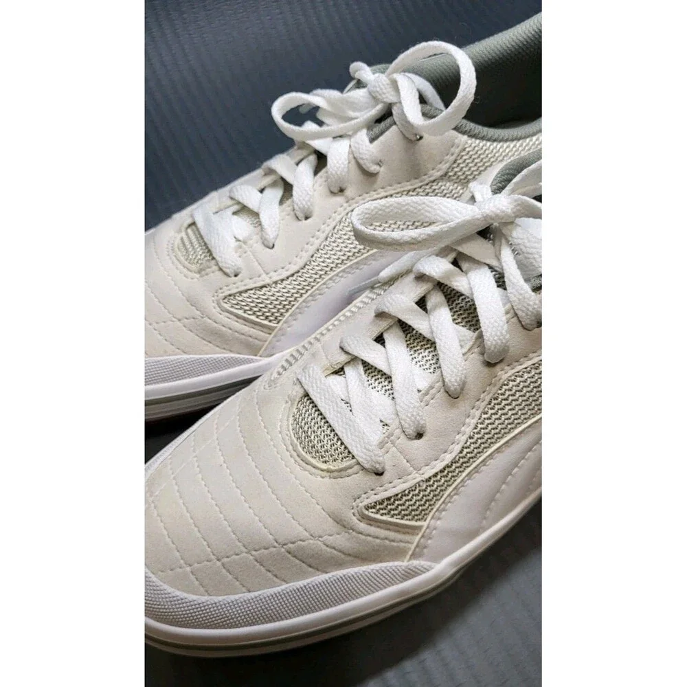 Puma white mesh